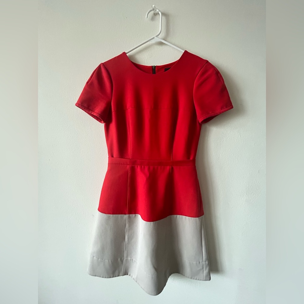 Red and Grey BCBG Dress